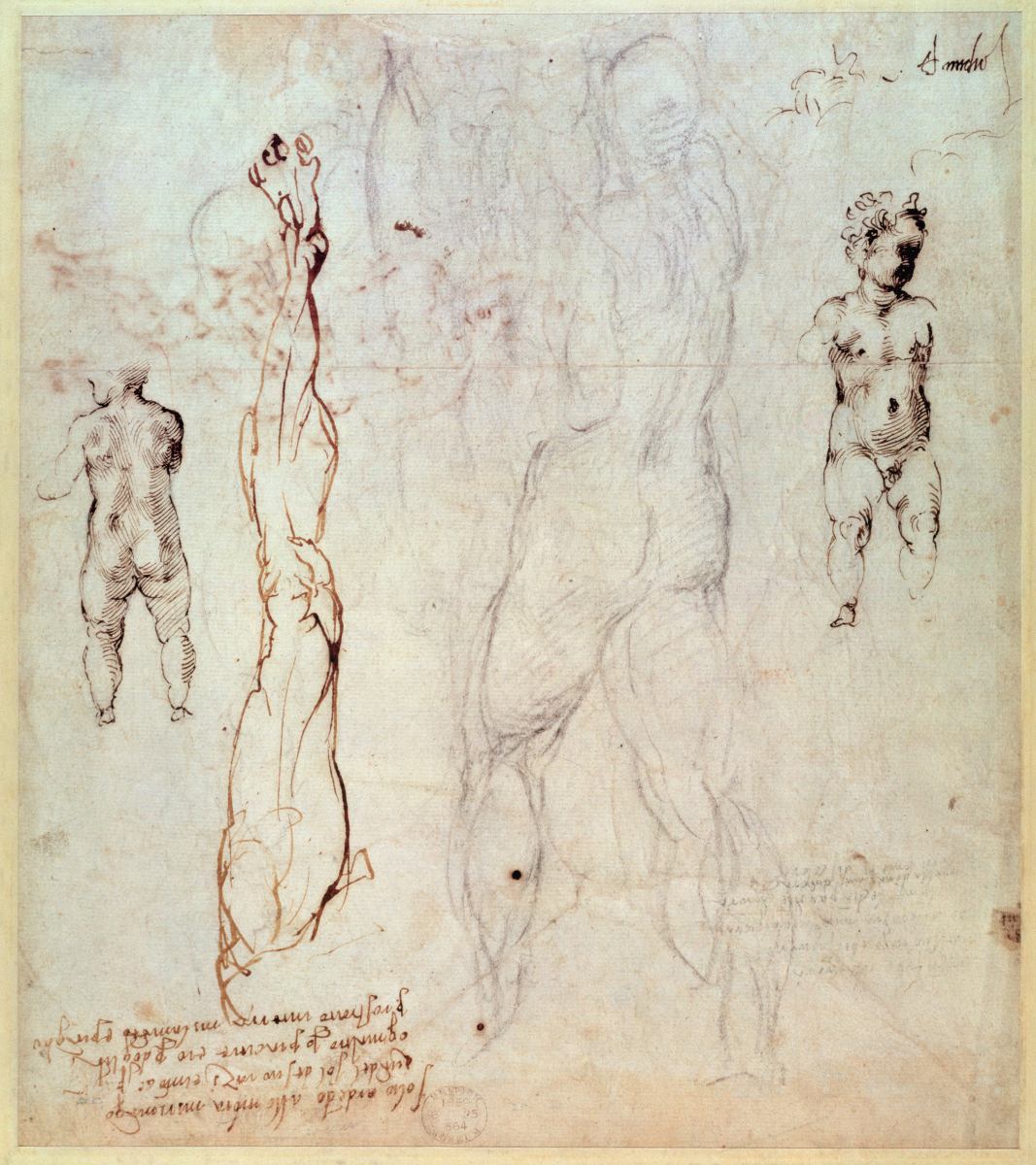 Рисунки Микеланджело Буонарроти Многослойные